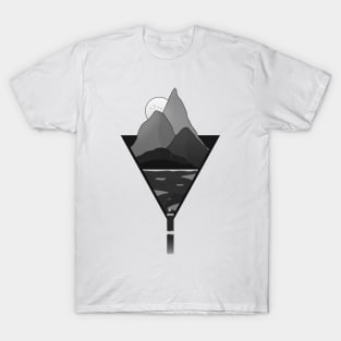 Nature Overload - Graphic Design Black And White T-Shirt